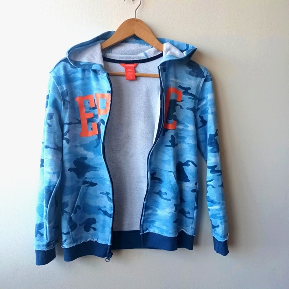 Joe Fresh "EPIC" Marine Camo Sweater - Picture 3 of 6